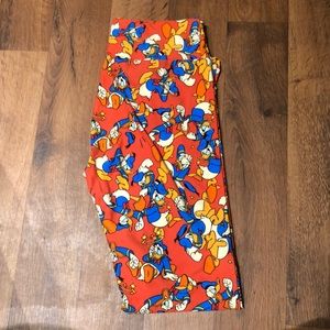 LulaRoe OS Donald Duck Leggings